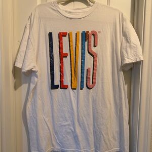 Levi's Multicolor Logo White Tee